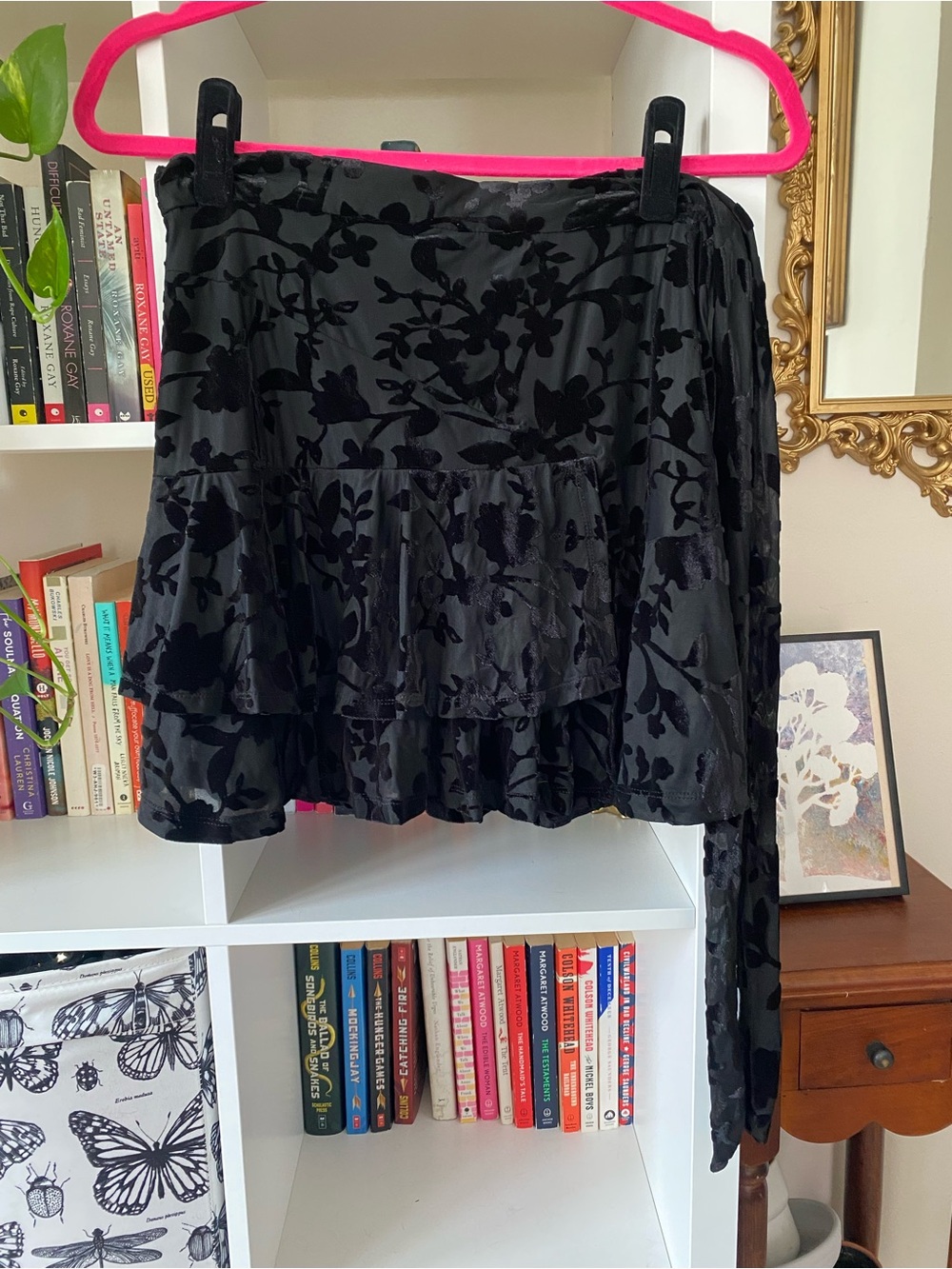 Forever 21 Burnout Velvet Mini Skirt